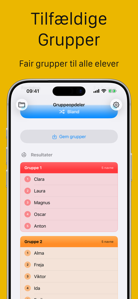 Grupperesultater