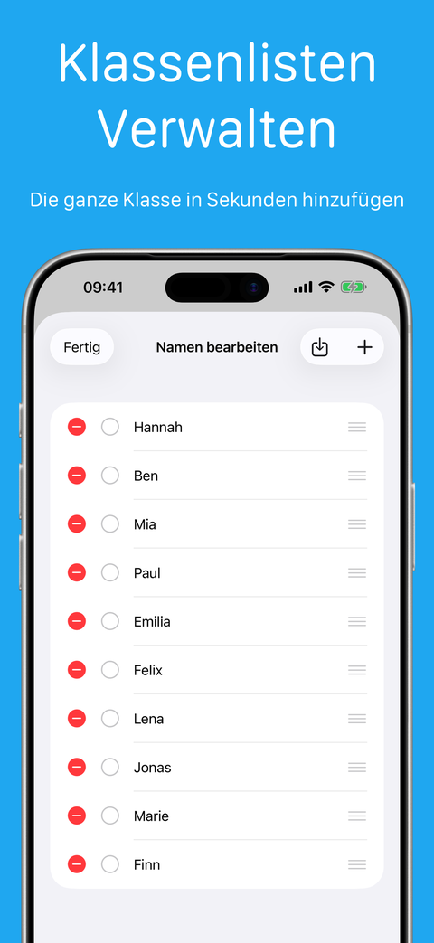 Namen bearbeiten