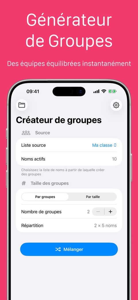 Créateur de groupes